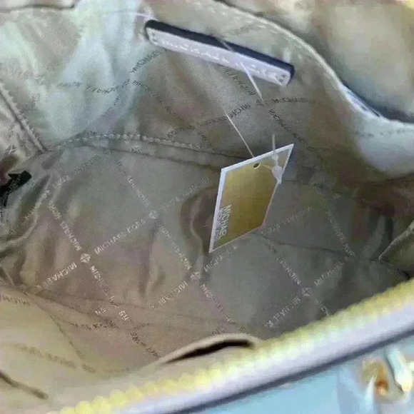 Michael Kors Dome Satchel XS Crossbody Jet Set MK Logo Signature Powder Blush - Picture 6 of 8